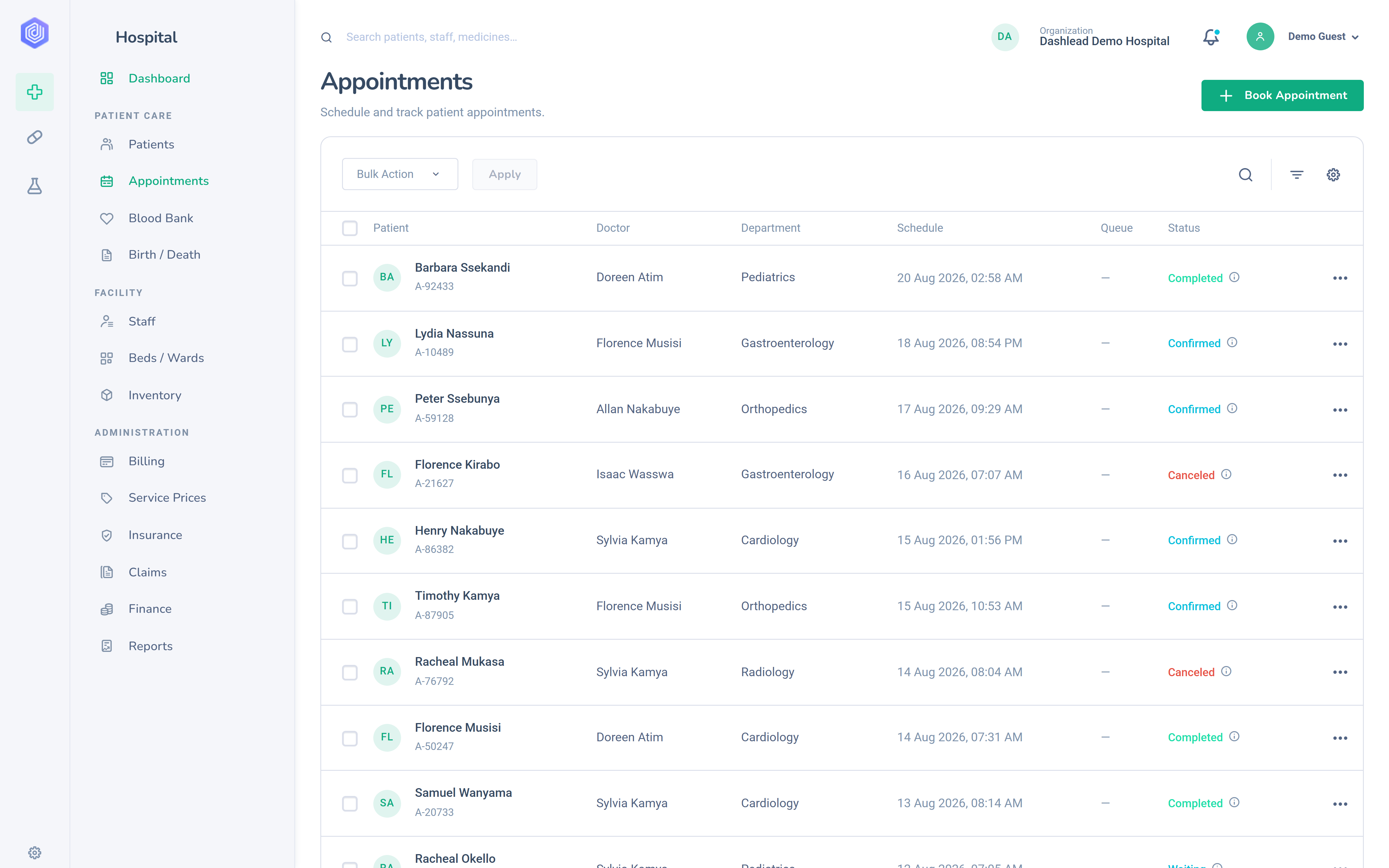 Appointments & Scheduling