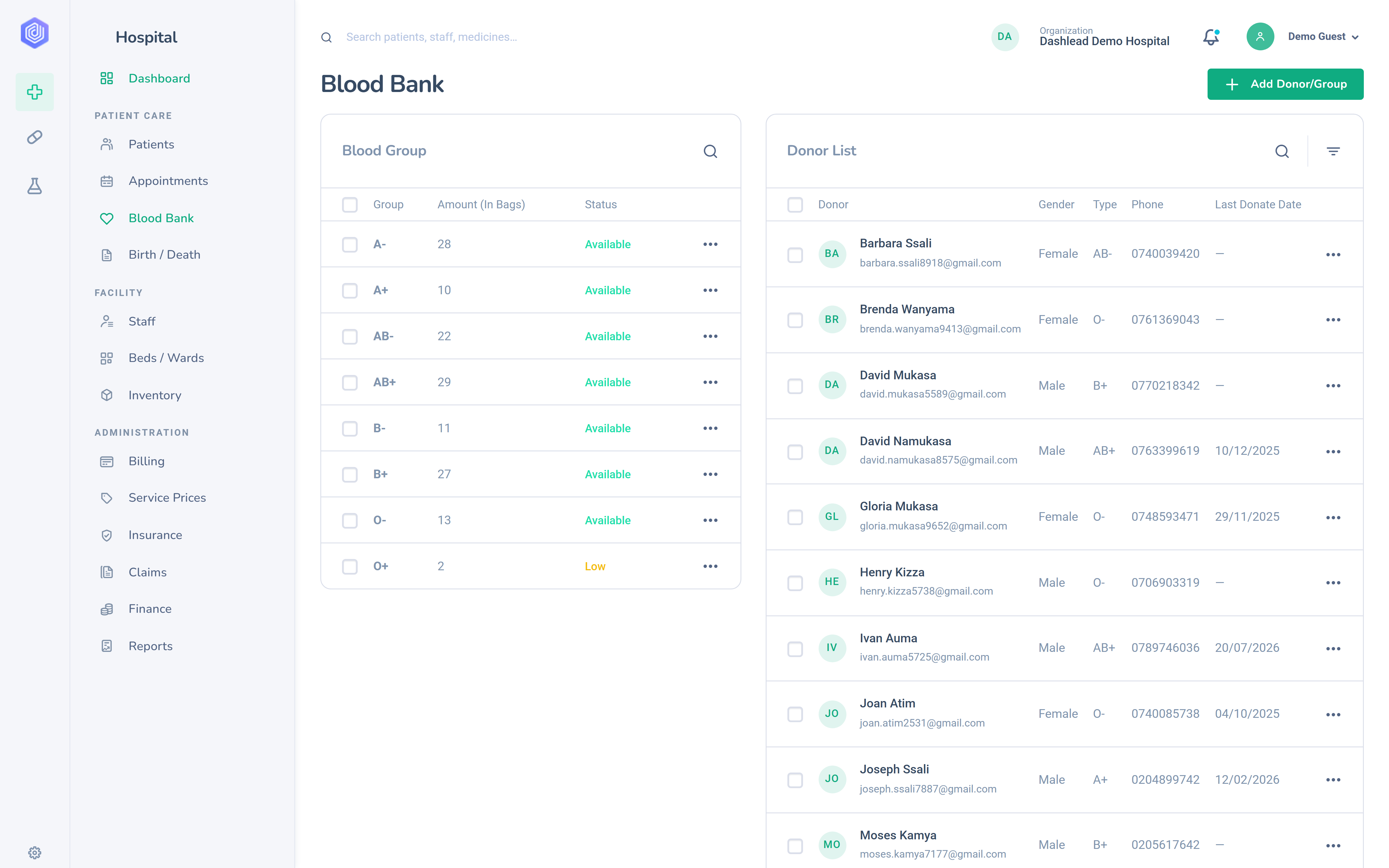 Blood Bank