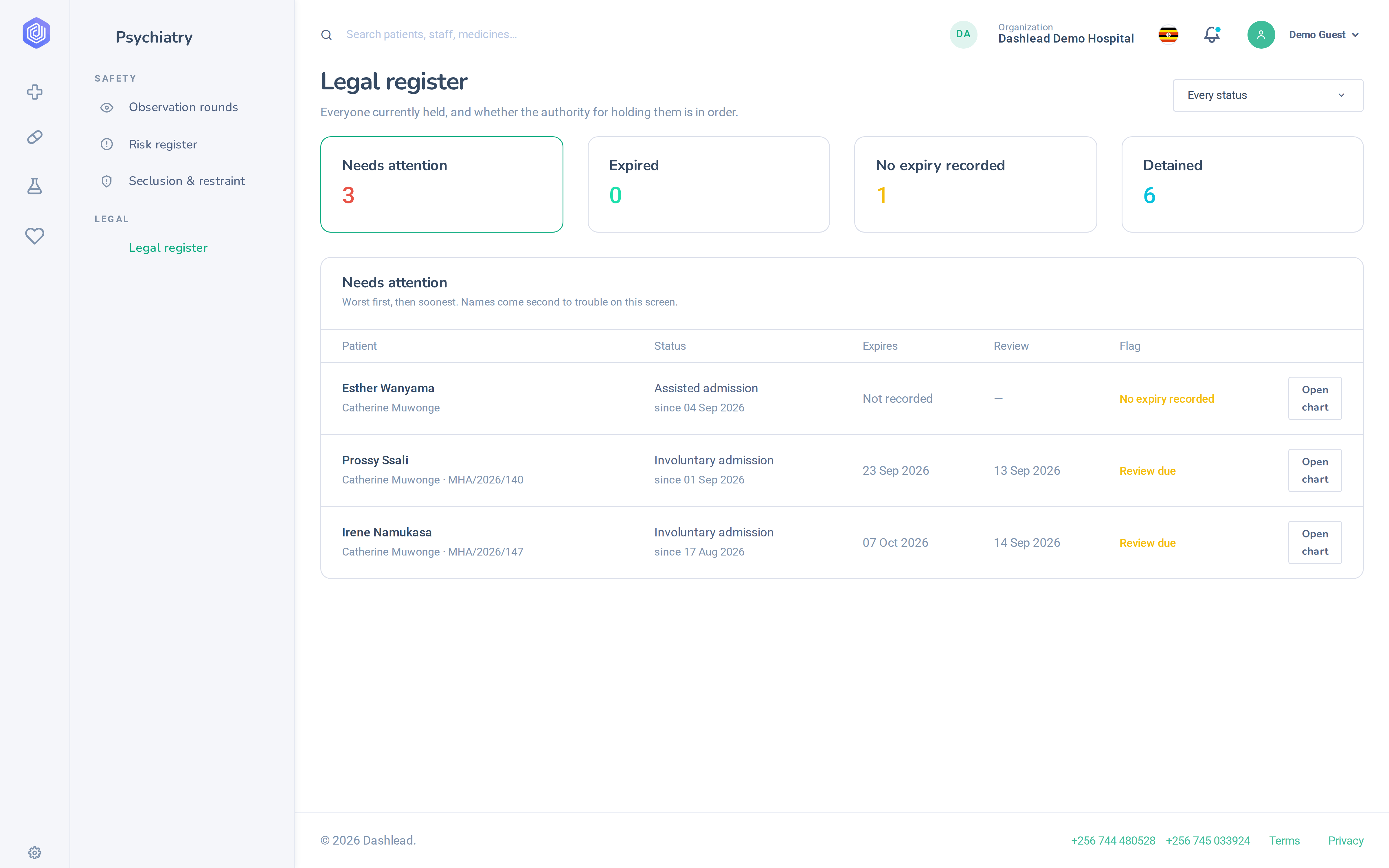 Legal Status Register